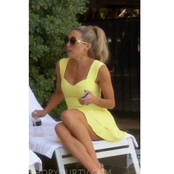 ALICE + OLIVIA Brinda Double-ruffle Fit-and-flare Dress In Daffodil US 8 NWOT - Picture 2 of 14